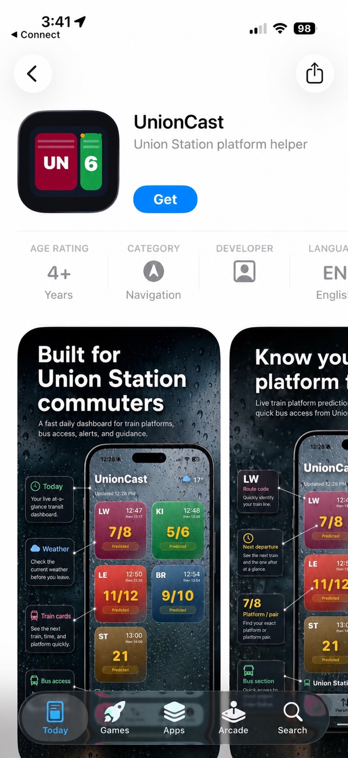 UnionCast App Store listing screenshot